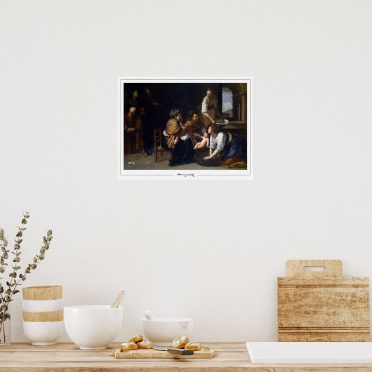 Artemisia Gentileschi Zedign Poster d'art #13 (Cuisine)