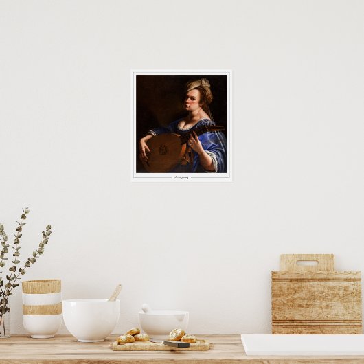 Artemisia Gentileschi Zedign Poster d'art #16 (Cuisine)