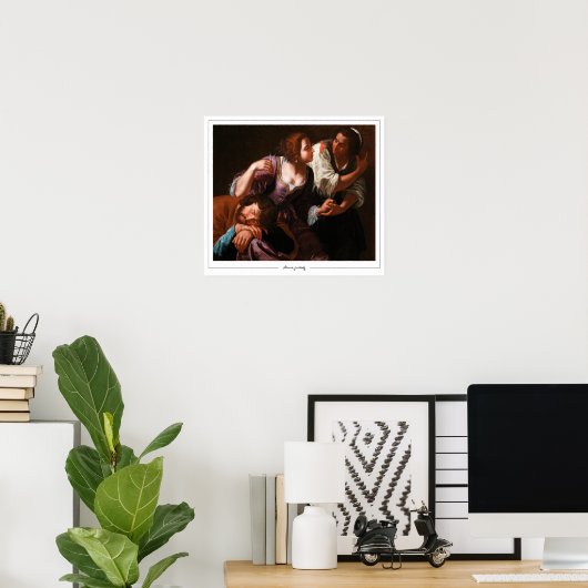 Artemisia Gentileschi Zedign Poster d'art #17 (Bureau à domicile)