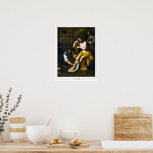 Artemisia Gentileschi Zedign Poster d'art #2 (Cuisine)