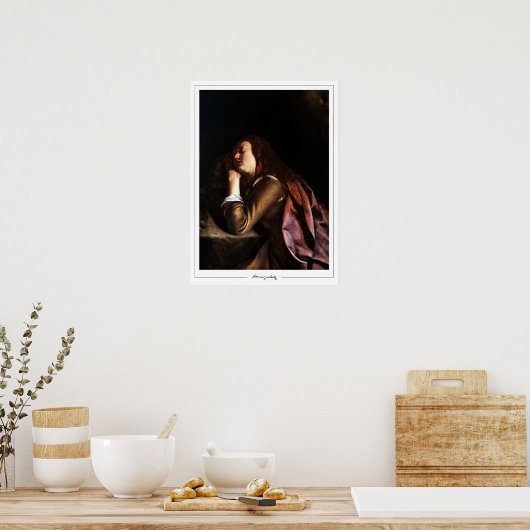 Artemisia Gentileschi Zedign Poster d'art #81 (Cuisine)