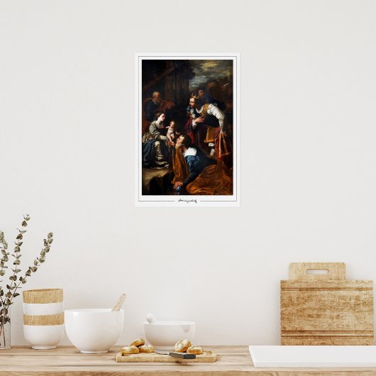 Artemisia Gentileschi Zedign Poster d'art #83 (Cuisine)