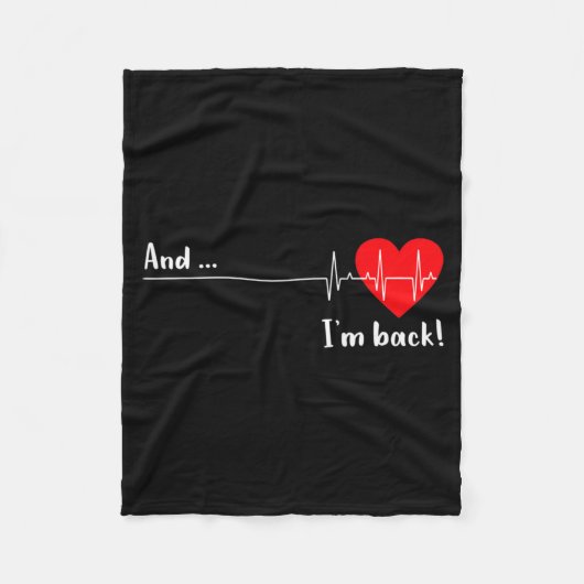 Artery Open, Heart Diseases Surgery Heartbeat  Fleece Deken (Voorkant)