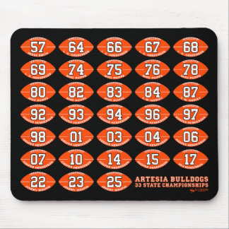 Artesia Bulldogs Football State Champs Mousepad Muismat