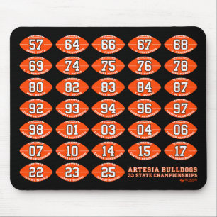 Artesia Bulldogs Football State Kampioen Muismat