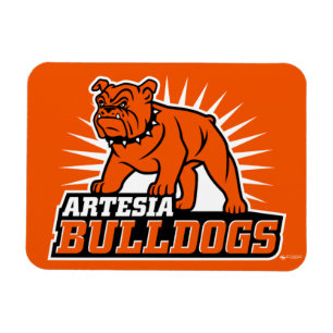 Artesia Bulldogs Logo principal Magnet flexible