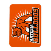 Artesia Bulldogs Logo principal Magnet flexible (Vertical)