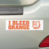Artesia "I Bleed Oranje" Bumpersticker (Op auto)
