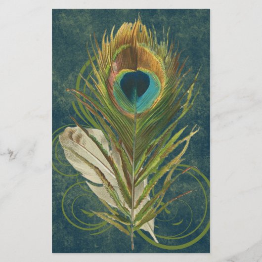 Artful Detail Peacock Feather Program Flyer (Achterkant)