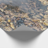 Artful Leafy Herfst Reflection Kitchen Towel Cadeaupapier (Hoek)