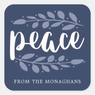 Artful Peace gepersonaliseerde vakantie Stickers