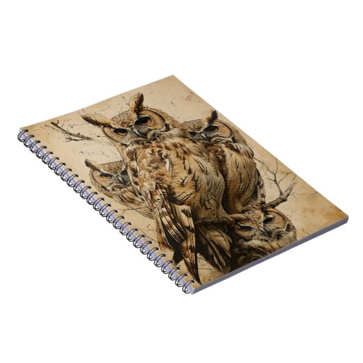 Artful Uilen  Notitieboek (Rechterzijde)