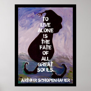 Arthhur Schopenhauer - Citation - Poster