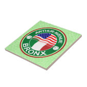 Arthur Ave Bronx Italiaans-Amerikaanse Tegel Tegeltje (Zijkant)