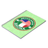 Arthur Ave Bronx Italiaans Notitieblok Notitieboek (Linkerzijde)