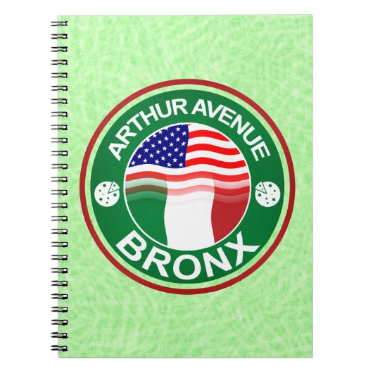 Arthur Ave Bronx Italiaans Notitieblok Notitieboek (Voorkant)