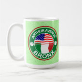 Arthur Ave Bronx Italien American Mug (Gauche)