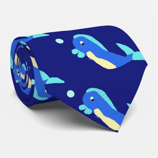 Arthur—Blue Background stropdas (Opgerold)