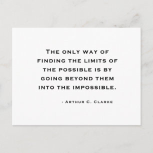 Arthur C Clarke Quote Briefkaart