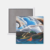 Arthur Dove, Clouds en Water Magneet (Voorkant / Achterkant)
