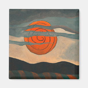 Arthur Dove schilderij, Red Sun, Magneet