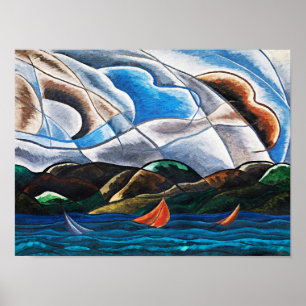 Arthur Dove, Wolken en Water Poster