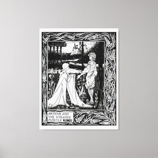 Arthur en de vreemde mantel canvas afdruk (Voorkant)