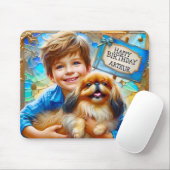 ARTHUR ~ En zijn hond ~ Mousepad Muismat (Met muis)