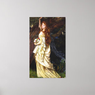 ARTHUR HUGHES - OPHELIA - C.1863 - Pre-Raphaeliete Canvas Afdruk
