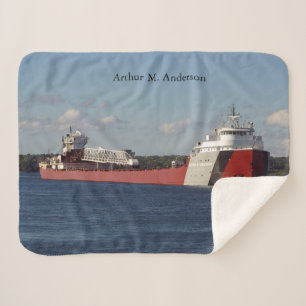Arthur M. Anderson sherpa blanket Deken