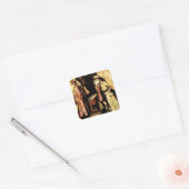 Arthur Rackham - A Christmas Carol - Grumpy Vierkante Sticker (Envelop)