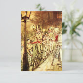 Arthur Rackham - A Kerstcarol - Street Bedankkaart (Staand voorkant)