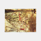 Arthur Rackham - A Kerstcarol - Street Fleece Deken (Voorkant (Horizontaal))