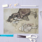 Arthur Rackham Art uit "De kleine witte vogel" Tissuepapier (Craft)