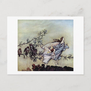 Arthur Rackham boekart Peter Pan Fairies Briefkaart