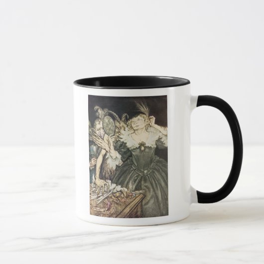 Arthur Rackham | Comus door John Milton: "En zij,  Mok (Rechts)