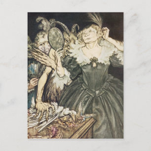 Arthur Rackham Comus van John Milton: "En zij, Briefkaart