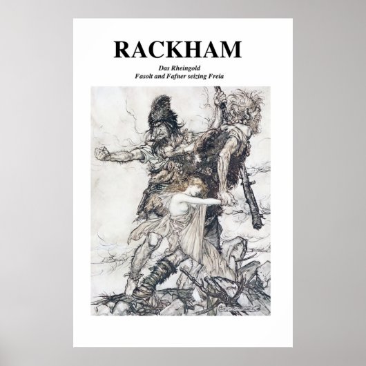 Arthur Rackham - Das Rheingold Poster (Voorkant)