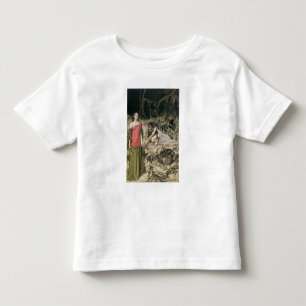 Arthur Rackham De weide van Grimhilde, de mot Kinder Shirts