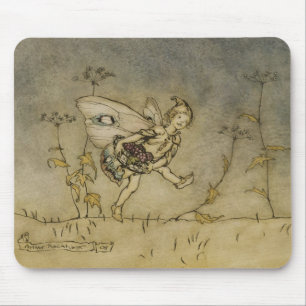 Arthur Rackham Fairy, afbeelding uit 'A Midsu' Muismat