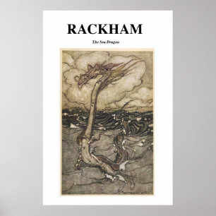 Arthur Rackham - Het Zee Dragon -  kunst Poster
