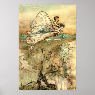Arthur Rackham Illustration Midzomer Nights Dream Poster