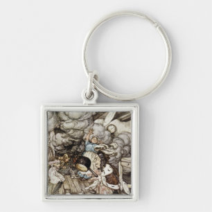 Arthur Rackham In de keuken van de hertogin, ill Sleutelhanger
