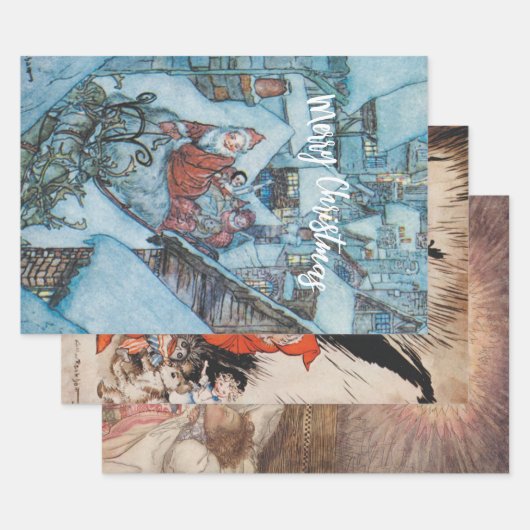 Arthur Rackham Kerst Inpakpapier Vel (Set)
