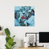 Arthur Rackham kerstaeve Art Poster (Thuiskantoor)