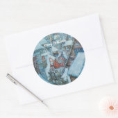  Arthur Rackham Kerstgroeten Ronde Sticker (Envelop)
