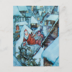 Arthur Rackham kerstnacht kunst Briefkaart