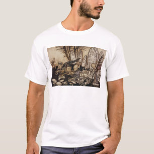 Arthur Rackham Peter Pan in Kensington-tuinen T-shirt