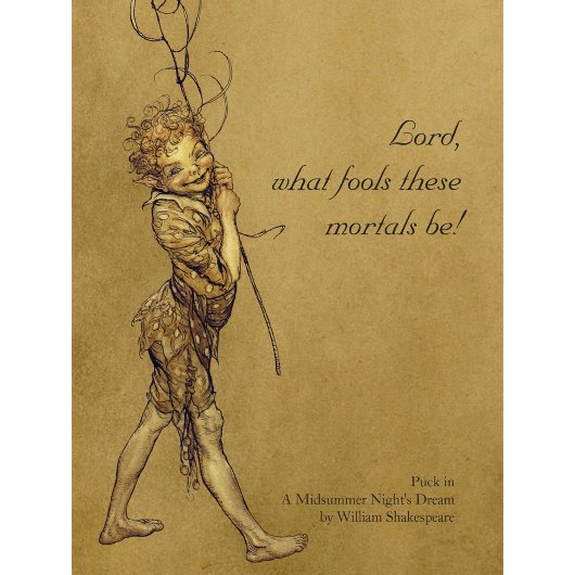 Arthur Rackham Puck Lord wat voor gek CC0950 Small Poster