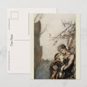 Arthur Rackham Richard Wagner Brünnhilde Valkyrie Briefkaart (Voorkant / Achterkant)
